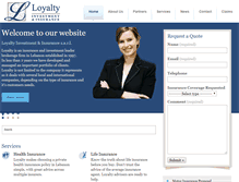 Tablet Screenshot of loyaltysarl.com